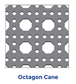 octagon cane perforated sheet metal